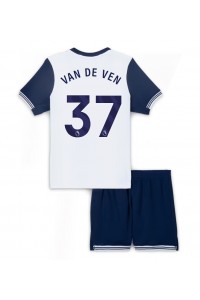 Fotbalové Dres Tottenham Hotspur Micky van de Ven #37 Dětské Domácí Oblečení 2024-25 Krátký Rukáv (+ trenýrky)